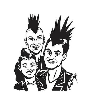 easy punk rock drawings