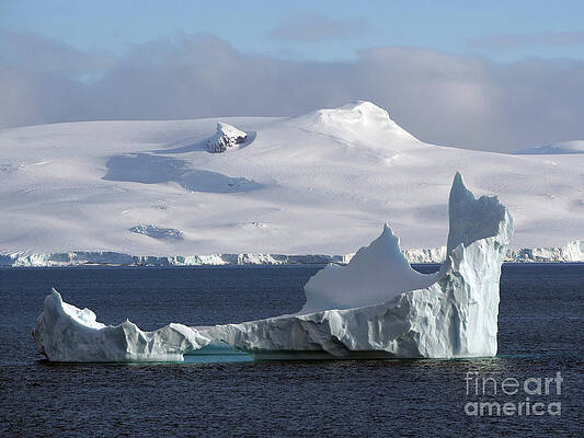 Wall Art - Photograph - Sculpted Remnant Of An Iceberg In Antarctica #1 by Science Photo Library
