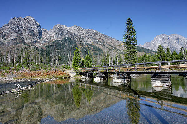 Wall Art - Photograph - String Lake and bridge #1 by Ronnie And Frances Howard