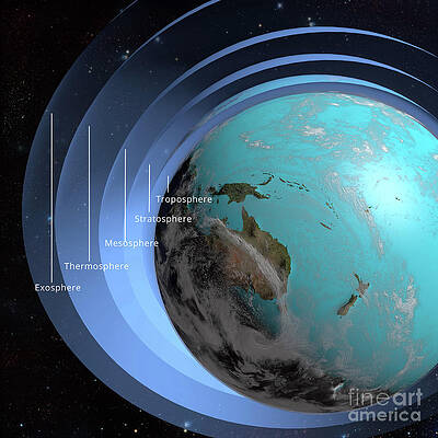 Wall Art - Photograph - Structure Of Earth's Atmosphere #1 by Science Photo Library