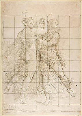 The Muses Thalia and Erato Print by Andrea Appiani