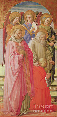 Wall Art - Painting - Triptych Depicting The Coronation Of The Virgin by Fra Angelico