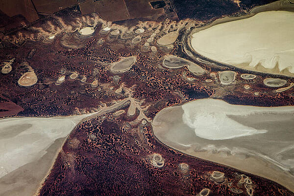 Wall Art - Photograph - View From Plane Of Landscape Between Broome And Perth #1 by Paul Williams / Naturepl.com