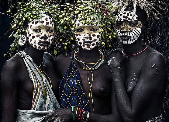 face paint photographs pixels