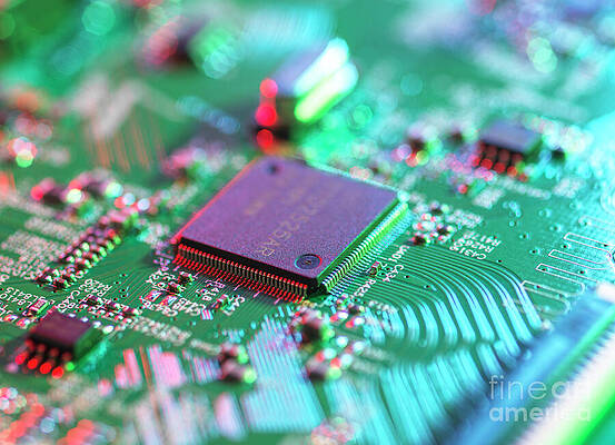 Wall Art - Photograph - Circuit Board #18 by Tek Image/science Photo Library