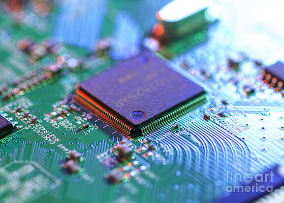 Wall Art - Photograph - Circuit Board #19 by Tek Image/science Photo Library