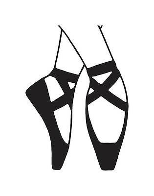 Pair white ballet pointe shoes hand drawn sketch Vector Image