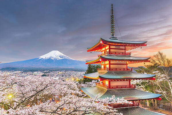 Wall Art - Photograph - Fujiyoshida, Japan View Of Mt. Fuji #2 by Sean Pavone