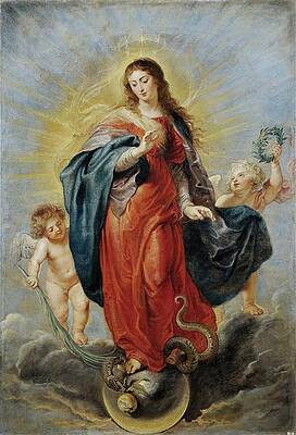 Wall Art - Painting - Immaculate Conception by Peter Paul Rubens