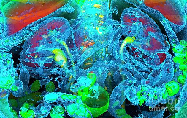 Wall Art - Photograph - Kidneys And Duplicated Ureter #2 by Science Photo Library