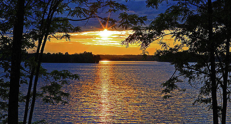 Smith Mountain Lake Summer Sunet by The James Roney Collection Smith Mountain Lake Summer Sunet by The James Roney Collection