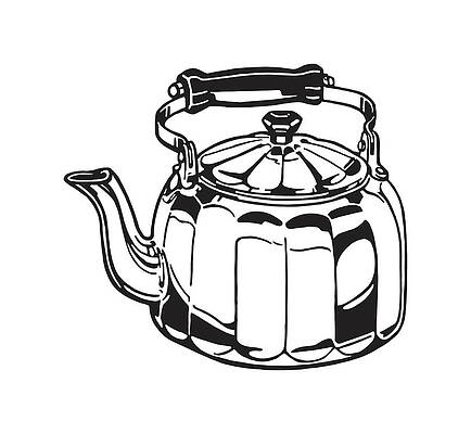 Antique Tea Pot Transparent Png  Kettle Drawing Png Png Download   Transparent Png Image  PNGitem