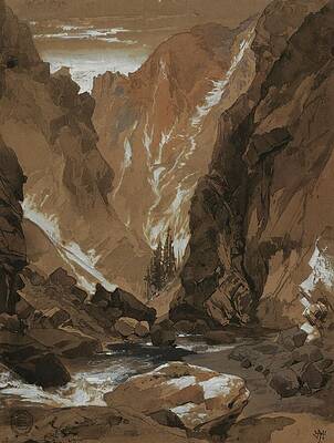 Wall Art - Painting - Toltec Gorge, Colorado by Thomas Moran