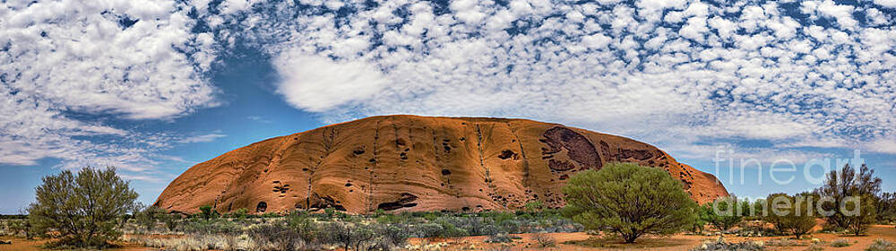 Wall Art - Photograph - Uluru And Altocumulus Stratiformis Clouds #2 by Science Photo Library