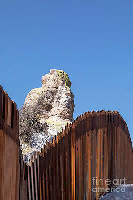 Wall Art - Photograph - Us-mexico Border Fence In Guadalupe Canyon #2 by Science Photo Library