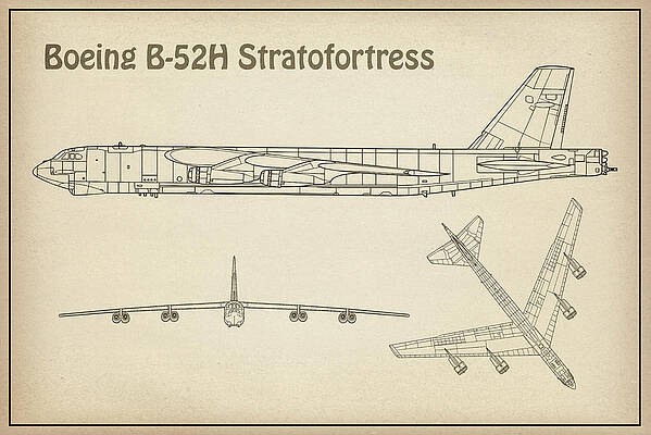 Boeing Centennial Heritage B-52 B-52 Stratofortress Limited Edition Wandbild 