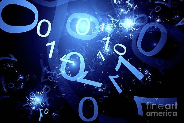 Wall Art - Photograph - Binary Code #3 by Science Photo Library