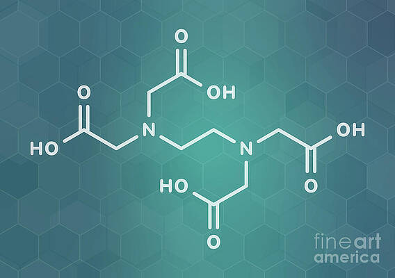 Wall Art - Photograph - Edta Complexing Agent Molecule #3 by Science Photo Library