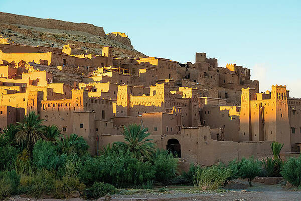 Wall Art - Photograph - Ksar Of Ait Ben Haddou (ait Benhaddou) At Sunset, Ouarzazate Province, Morocco #3 by Cavan Images