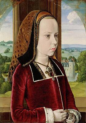 Margaret of Austria Print by Jean Hey