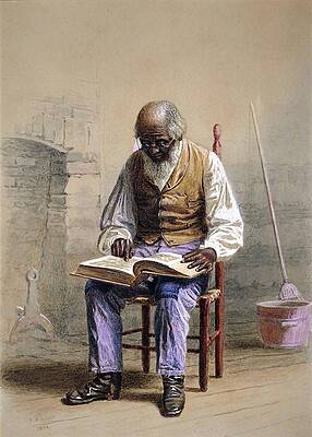 Wall Art - Painting - Reading The Scriptures by Thomas Waterman Wood