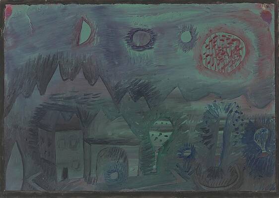 Wall Art - Painting - Signs In The Sky by Paul Klee