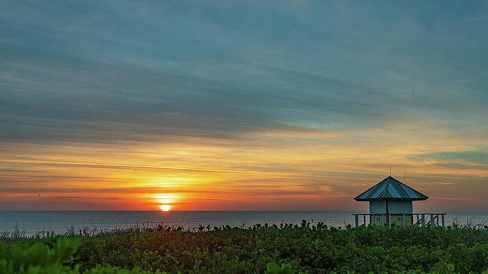 Sunrise Lifeguard Station Delray Beach Florida by Lawrence S Richardson Jr Sunrise Lifeguard Station Delray Beach Florida by Lawrence S Richardson Jr