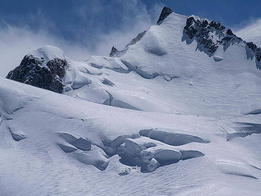 Wall Art - Photograph - View Looking South From The Aiguille Du Midi Mountain In #3 by Pascal Tordeux / Naturepl.com