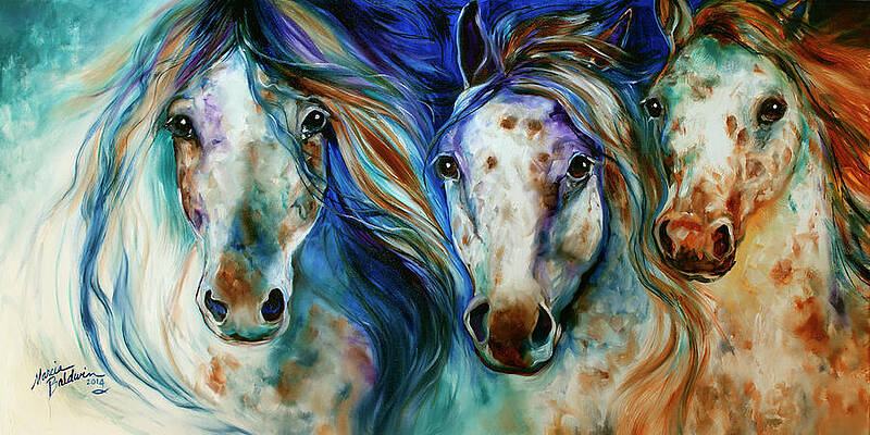 White Horse Head Paintings Fine Art America