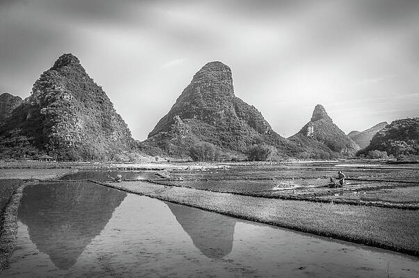 The mountains and countryside scenery in spring by Carl Ning The mountains and countryside scenery in spring by Carl Ning