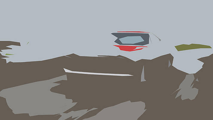 Maserati 5000 Gt Coupe Abstract Design Digital Art By Carstoon Concept