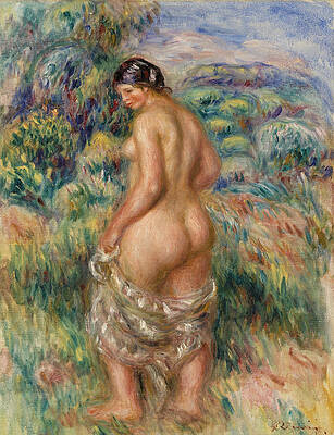Standing Bather Print by Pierre-Auguste Renoir