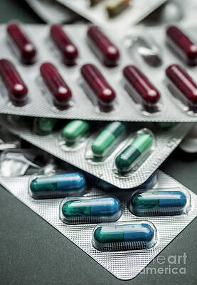Wall Art - Photograph - Blister Packs Of Tablets by Digicomphoto/science Photo Library