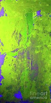 Green Lime Sweet Bright Grassy Leafy Emerald Abstract Art