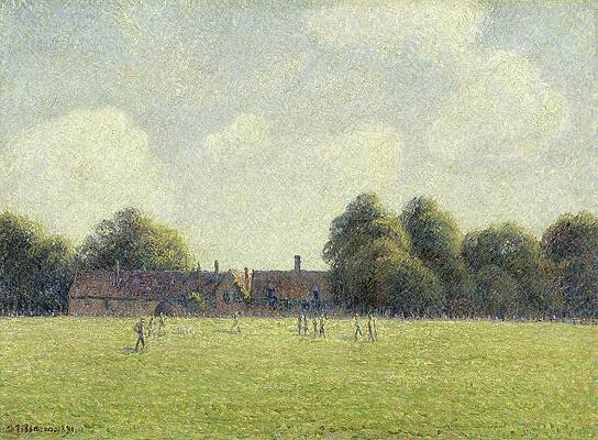Wall Art - Painting - Hampton Court Green by Camille Pissarro