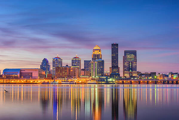 Louisville, Louisville skyline, Louisville Kentucky Poster for Sale by  Rosaliartbook