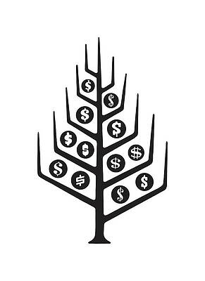 Wall Art - Drawing - Money Tree by CSA Images