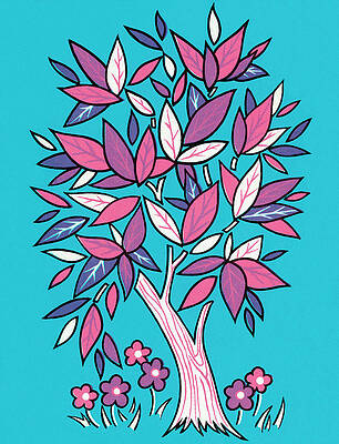 Wall Art - Drawing - Tree #52 by CSA Images