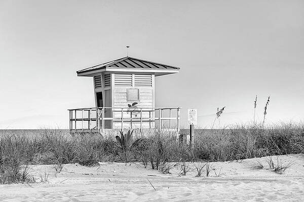 Natural Light Digital Art - Florida, South Florida, Pompano Beach, Lifeguard Station #6 by Laura Diez