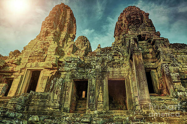 Bayon temple angkor wat unesco world heritage site by MotHaiBaPhoto Prints Bayon temple angkor wat unesco world heritage site by MotHaiBaPhoto Prints