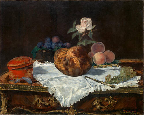 The Brioche Print by Edouard Manet