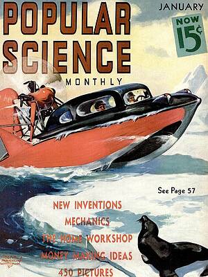 Popular Science Magazine Covers Print by Popular Science