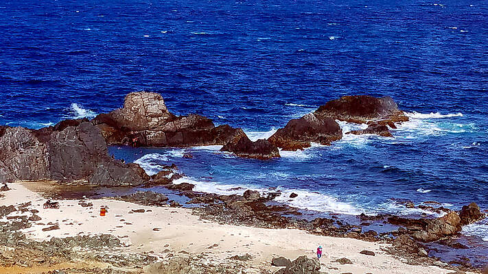A Beautiful View of The Natural Pool in Aruba by James Turnbull A Beautiful View of The Natural Pool in Aruba by James Turnbull