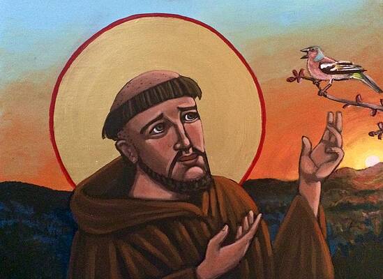 A Bird Preaches to Francis by Kelly Latimore A Bird Preaches to Francis by Kelly Latimore