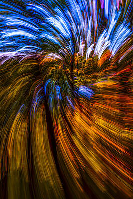 Wall Art - Photograph - A Creation From Intentional Camera Movement - Strokes Of Fall by Lotte Grarup
