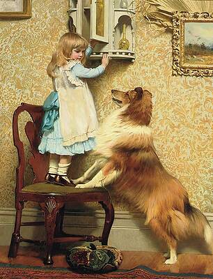 Bedlington Terrier Wall Art Poster Print Charles Burton Barber 
