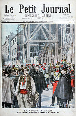 Wall Art - Drawing - A Strike In Paris, 1898. Artist Henri by Print Collector