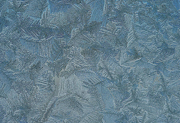 Wall Art - Photograph - A Window with Frost Pattern is Pictured by Michaela Rehle