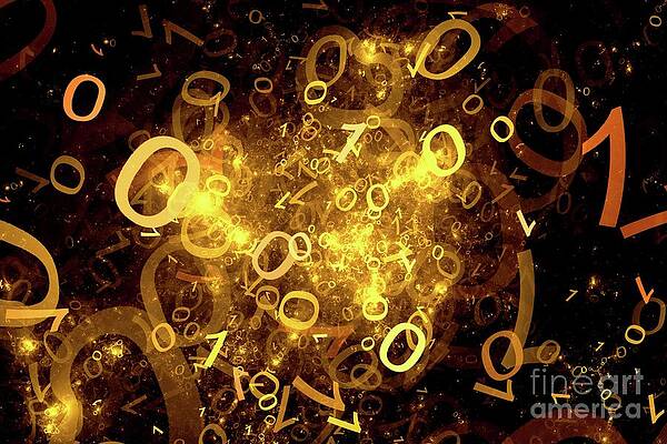 Wall Art - Photograph - Abstract Digit by Science Photo Library