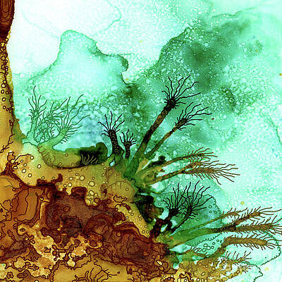 Wall Art - Painting - Abstract Ink 17 by Amy E Fraser
